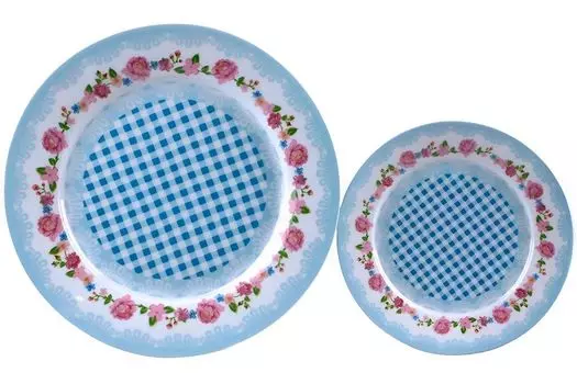 Набор тарелок Paci Karo 7 предметов синий