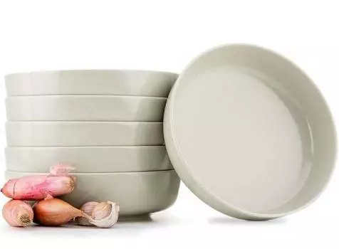 Набор тарелок, суповые тарелки, 6 предметов. Konsimo, бежевый