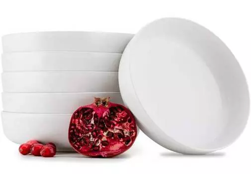 Набор тарелок, суповые тарелки, 6 предметов. Konsimo, белый