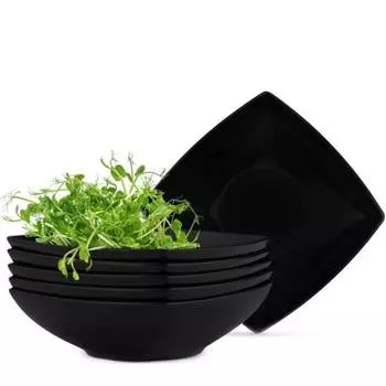 Набор тарелок суповые тарелки 6 штук на 6 персон Konsimo, черный