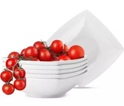 Набор тарелок суповые тарелки 6 штук на 6 персон Konsimo, белый