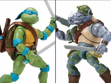 Набор Teenage Mutant Ninja Turtles Classic Leonardo Vs. Rocksteady Two-Pack PLAYMATES