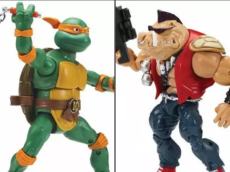 Набор Teenage Mutant Ninja Turtles Classic Michelangelo Vs. Bebop Two-Pack PLAYMATES