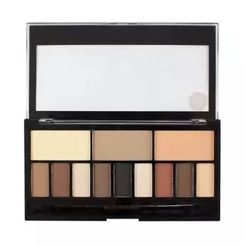 Набор теней для век Makeup Revolution, Ultra Eye Contour Palette Light & Shade, коричневый