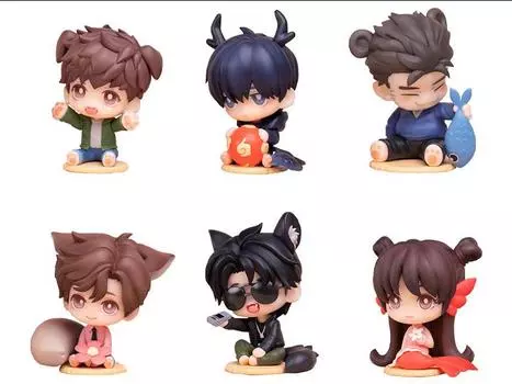 Набор Time Raiders Cute Animal Series Set of 6 Chibi Figures Myethos