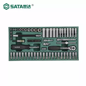 Набор торцевых головок SATA, 66 предметов, серия 6,3 мм 09901-Набор держателей инструментов, плоскогубцы для торцевых ключей