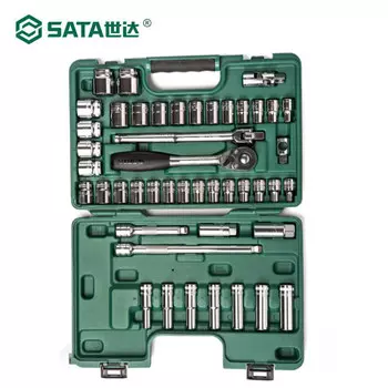 Набор торцевых головок серии SATA, 46 предметов, 12,5 мм, 09006, инструмент для ремонта станков, торцевой ключ с храповым механизмом