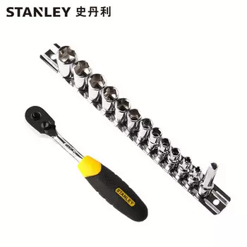 Набор торцевых ключей Stanley, 14 предметов, серия 6,3 мм, храповой механизм, набор инструментов для ремонта авторемонтных машин 95-321-1-23