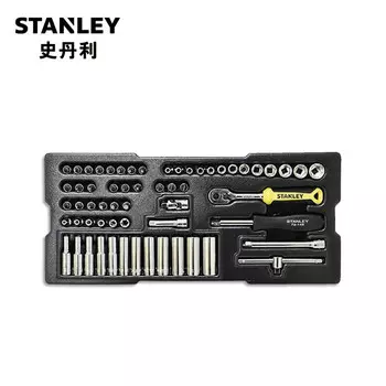 Набор торцевых ключей Stanley с метрической трещоткой, 60 предметов, 6,3 мм, набор лотков для инструментов для авторемонта STMT74175-8-23