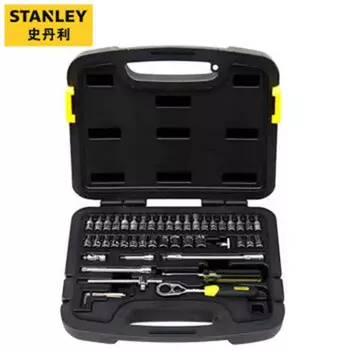 Набор торцовых ключей Stanley Y с метрической трещоткой для авторемонта 91-934-22* [набор из 46 предметов]