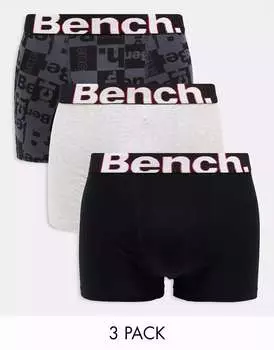 Набор трех трусов в клетку Bench Seeko