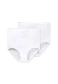 Набор трусов-брифов из 2 штук Cotton Essentials SCHIESSER, белый