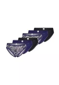 Набор трусов GO Crush из 6 шт Sloggi, цвет Schwarz / Blau