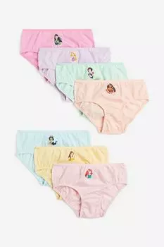 Набор трусов H&M Disney Princesses Cotton Briefs, 7 предметов, мультиколор