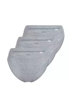 Набор трусов Rio, 3 шт. Pure Rib SCHIESSER, цвет Grau Melange