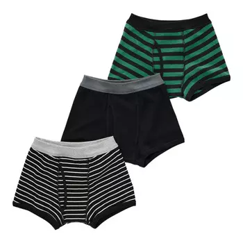 Набор трусов Uniqlo Boys Striped, черный/зеленый