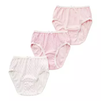 Набор трусов Uniqlo Girls Flower Print, розовый