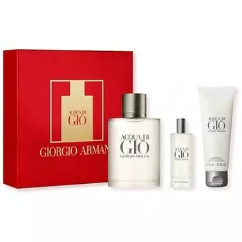 Набор туалетная вода 100мл + туалетная вода 15мл + гель для душа 75мл GIORGIO ARMANI ACQUA DI GIO