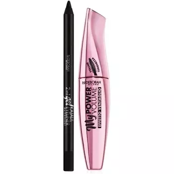 Набор туши и подводки для глаз My Power Volume, Deborah