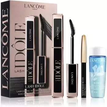 Набор туши Lancome 2 x 18 мл — No1 Black с карандашом для подводки глаз No Black 18 г и средством для снятия макияжа 30 мл Idle