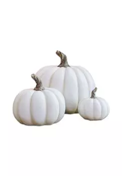Набор тыквы Элрик (3 шт.) белые Loberon, белый