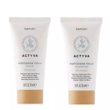 Набор уходовой косметики, 2 шт. Kemon Actyva, Nutrizione Ricca