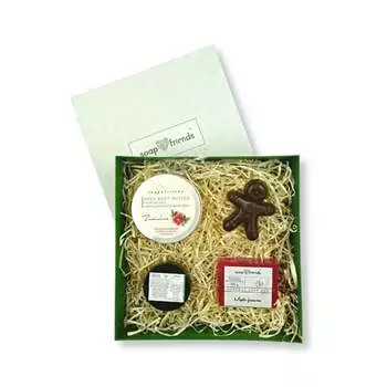 Набор уходовой косметики «Шоколад с клюквой», 4 шт. Soap&Friends