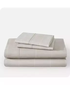 Набор ультрамягких простыней с двойной щеткой для печати Bare Home, бежевый