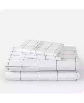 Набор ультрамягких простыней с двойной щеткой для печати Bare Home, белый