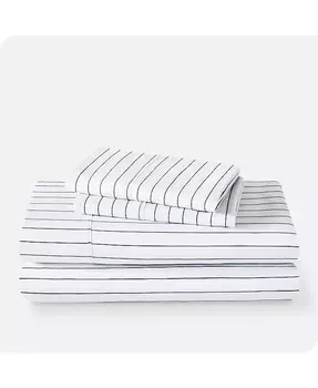 Набор ультрамягких простыней с двойной щеткой для печати Bare Home, синий