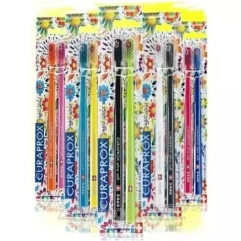 Набор ультрамягких зубных щеток Curaprox CS 5460, ограниченная серия Hawaiian Duo