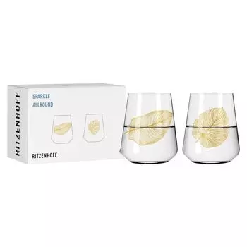 Набор универсальных стаканов Sparkle №3, №4 от Ritzenhoff Design Team, золото