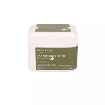 Набор успокаивающих тканевых масок Mary & May Cica Houttuynia, 30 шт/1 упаковка