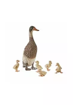 Набор Утка и цыпленок, 6 шт. Левевр коричневый/кремовый Loberon, коричневый/кремовый