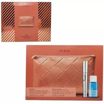 Набор Vamp! Тушь для ресниц Volume Measureless Pochette Средство для снятия макияжа Biphase 3632 Pupa Milano