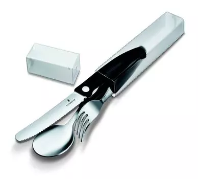 Набор Victorinox Swiss Classic из 3-х овощных ножей, вилок и ложек, черный Victorinox Swiss Army