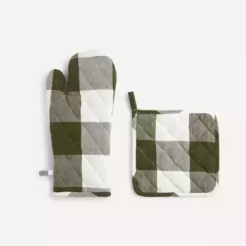 Набор варежек и прихватки Vichy El Corte Ingls, зеленый