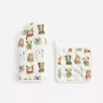 Набор варежек и ручек для собачки El Corte Ingls, разноцветный