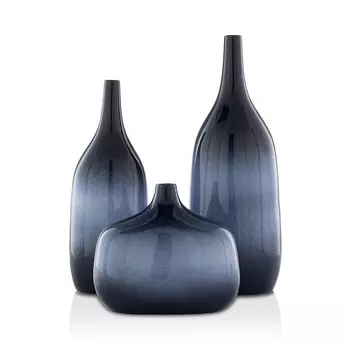 Набор ваз из 3 предметов Surya Sparta, синий