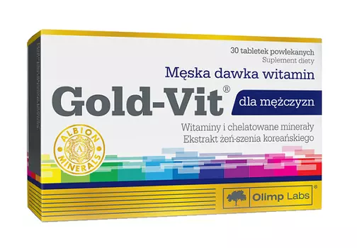 Набор витаминов и минералов с женьшенем Olimp Gold-Vit Dla Mczyzn, 30 шт