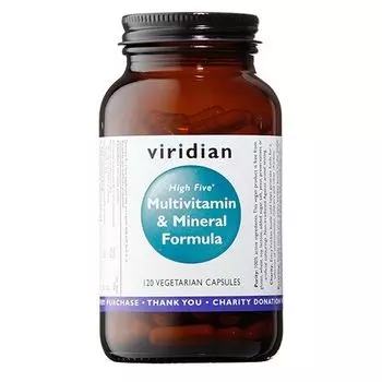 Набор витаминов и минералов Viridian High Five Multivit & Mineral Formula, 120 шт