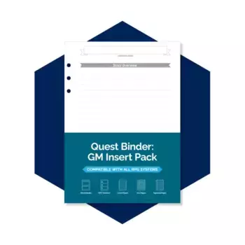 Набор вкладышей в переплет квестов — GM, Roll & Play