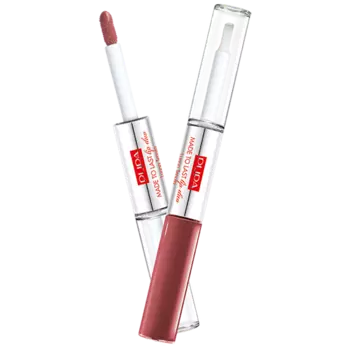 Набор водостойкой помады 015 телесного цвета Pupa Made To Last Lip Duo, 2х4 мл
