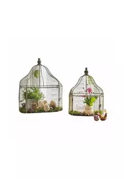 Набор вольеров из 2 шт. Cavan античный серый Loberon, antikgrau