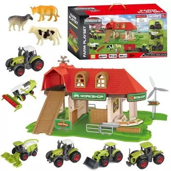 Набор Woopie Farm Farm Tractors + фигурки, 42 шт.
