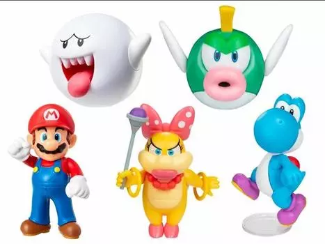 Набор World of Nintendo 2.50" Wave 32 Set of 5 Limited Articulation Figures Jakks Pacific