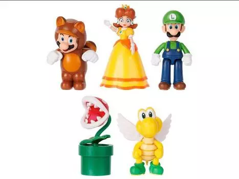Набор World of Nintendo 2.50" Wave 43 Set of 5 Limited Articulation Figures Jakks Pacific