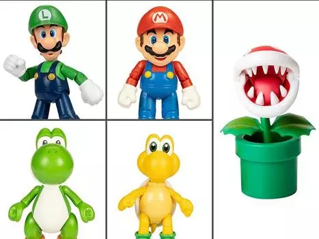 Набор World of Nintendo 4" Wave 29 Set of 5 Figures Jakks Pacific