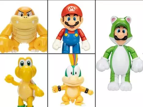 Набор World of Nintendo 4" Wave 33 Set of 5 Figures Jakks Pacific