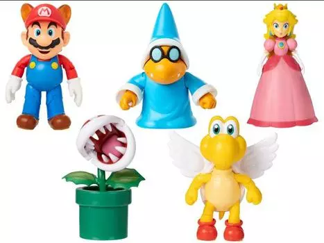 Набор World of Nintendo 4" Wave 34 Set of 5 Figures Jakks Pacific
